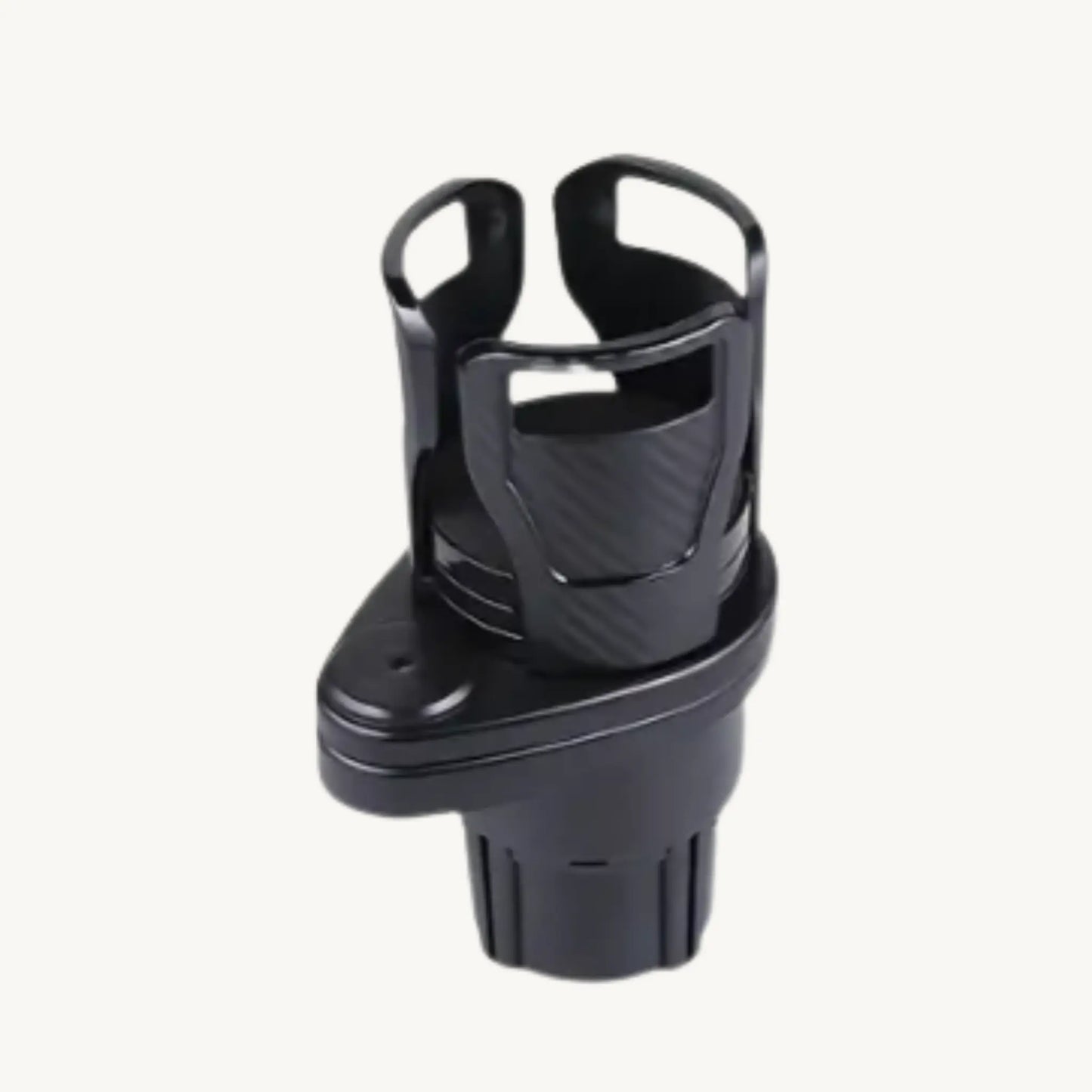 STEADYDRINK 2-in-1 Auto Bekerhouder met stevige grip voor flessen en bekers in de auto.