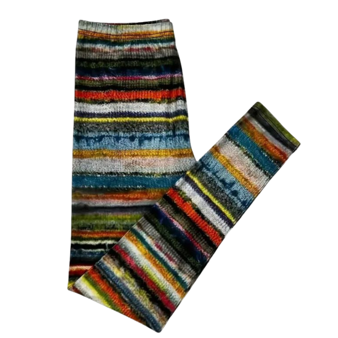 TIERRA LENTA – Gebreide Legging vol Ritme & Rust
