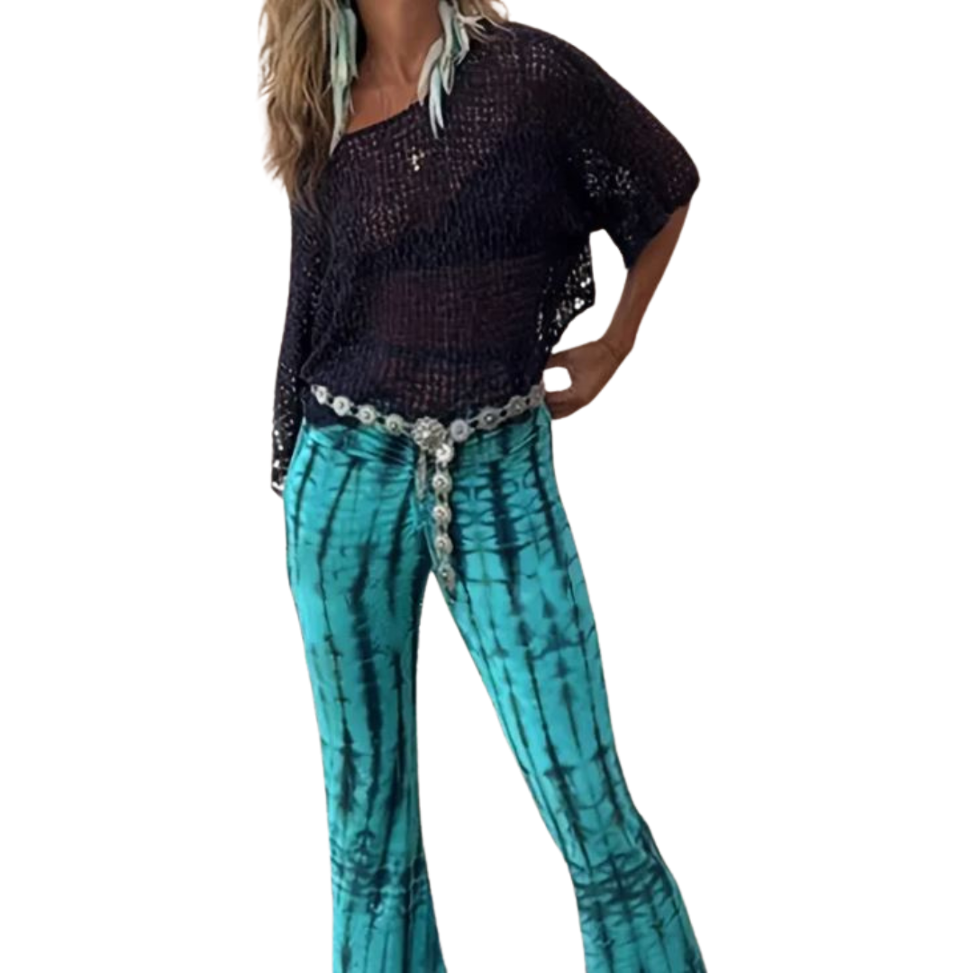 LUZ LIBRE – Flared Tie Dye Yogabroek