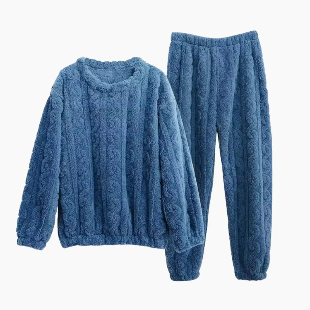 SÆNORA Fleece Pyjama - Ultrazacht Tweedelig Set voor Maximaal Comfort - YOOOVA