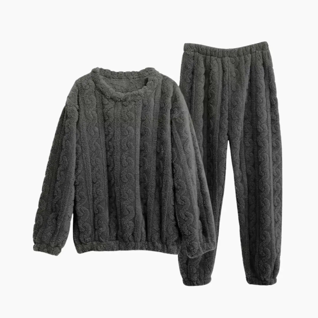 SÆNORA Fleece Pyjama - Ultrazacht Tweedelig Set voor Maximaal Comfort - YOOOVA