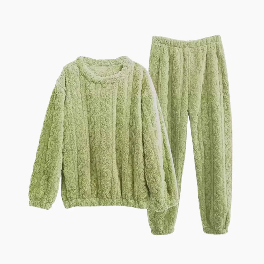 SÆNORA Fleece Pyjama - Ultrazacht Tweedelig Set voor Maximaal Comfort - YOOOVA