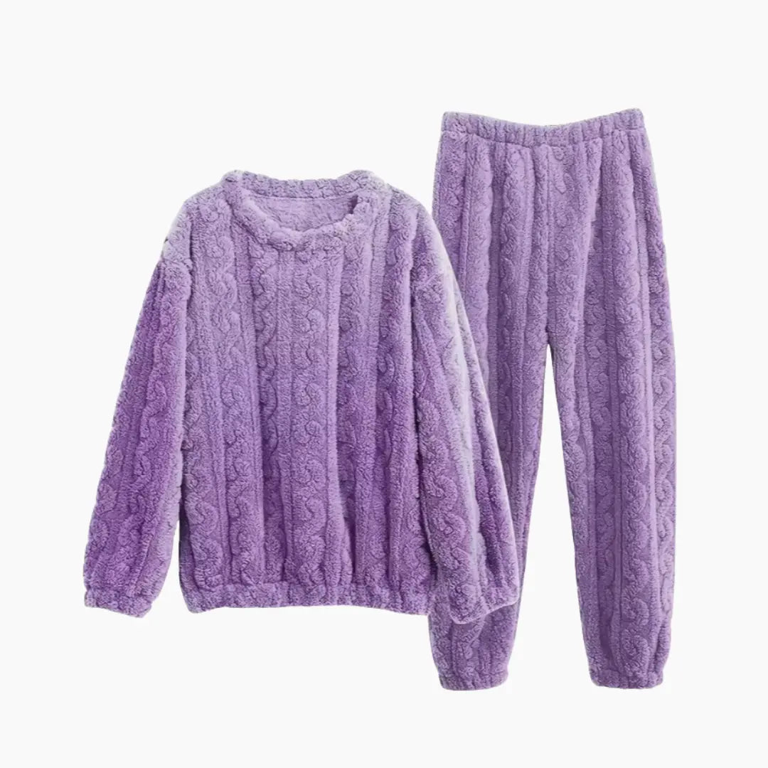 SÆNORA Fleece Pyjama - Ultrazacht Tweedelig Set voor Maximaal Comfort - YOOOVA