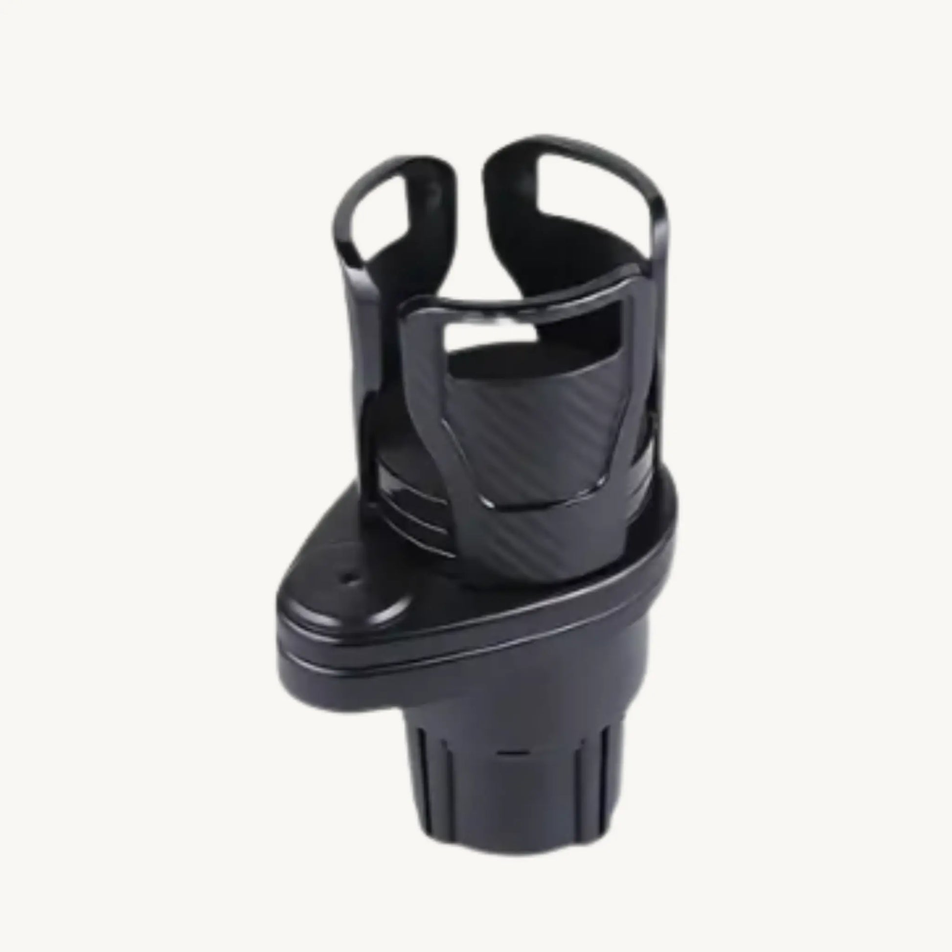STEADYDRINK 2-in-1 Auto Bekerhouder met stevige grip voor flessen en bekers in de auto.