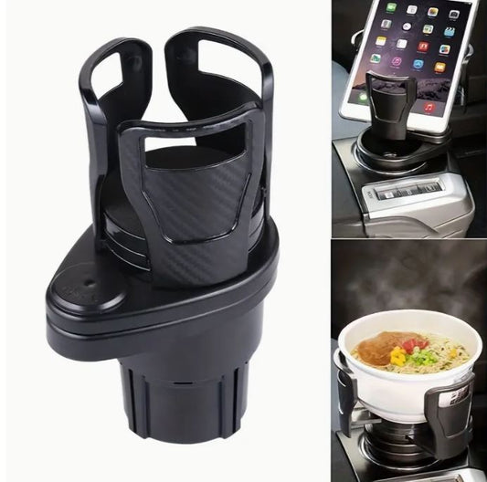 TWIN HOLDER -  Uittrekbare Auto Bekerhouder