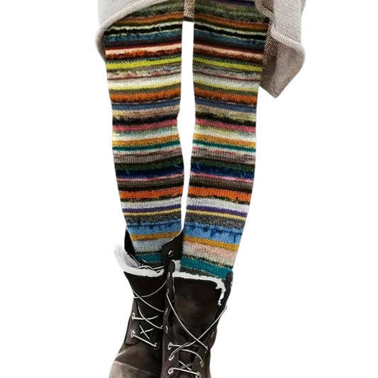 TIERRA LENTA – Gebreide Legging vol Ritme & Rust