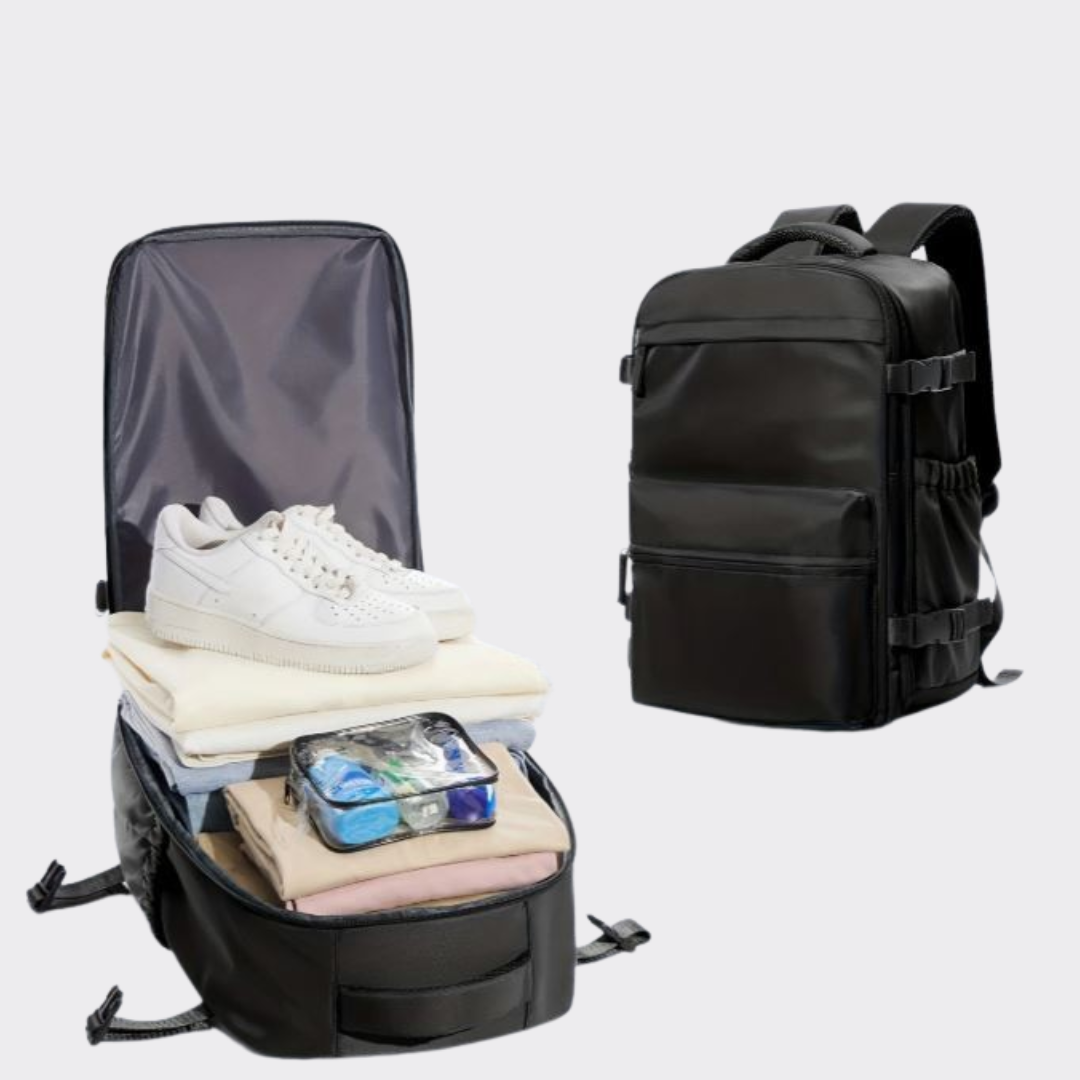 COMPACT TRAVEL Vacuüm Reisrugtas - De perfecte rugtas als handbagage in vliegtuig NicheBay