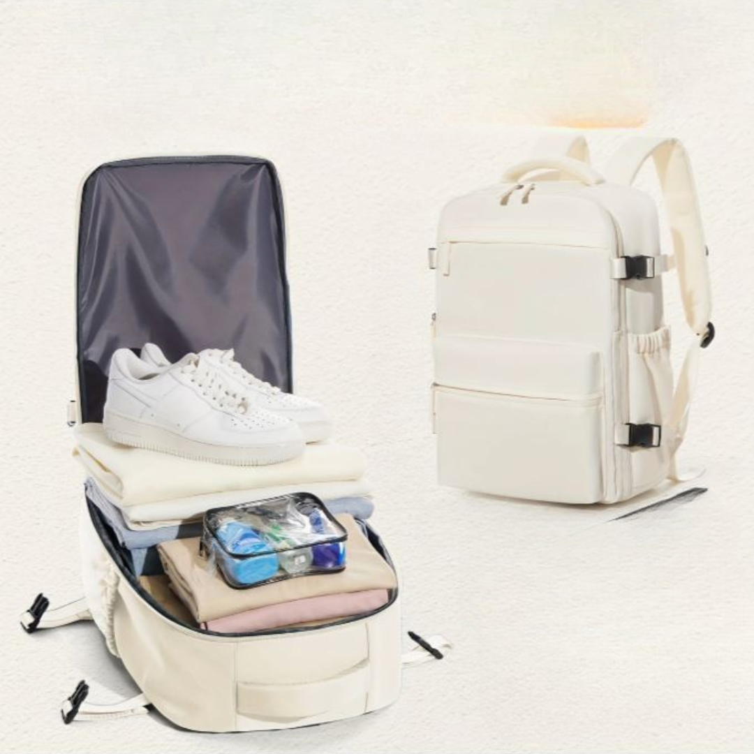 COMPACT TRAVEL Vacuüm Reisrugtas - De perfecte rugtas als handbagage in vliegtuig NicheBay