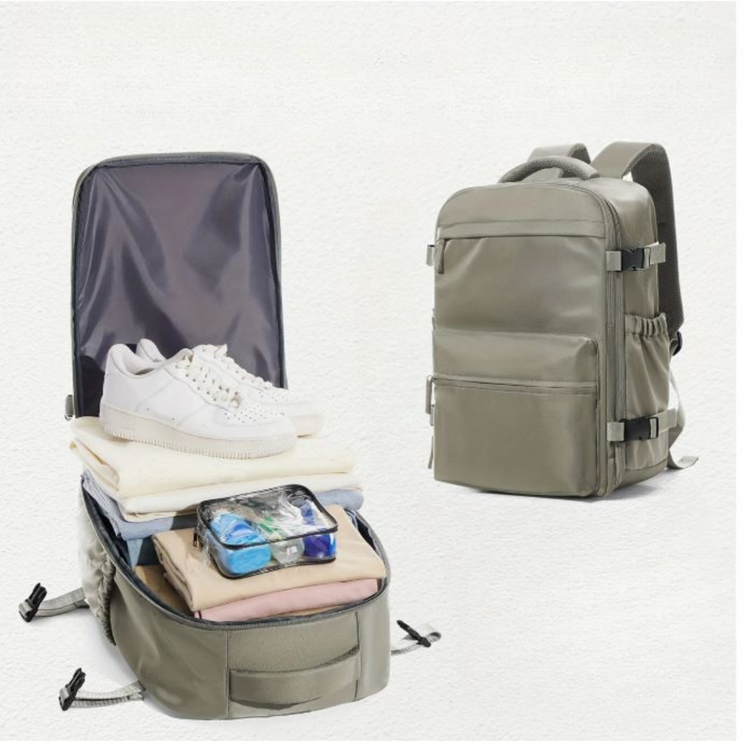 COMPACT TRAVEL Vacuüm Reisrugtas - De perfecte rugtas als handbagage in vliegtuig NicheBay
