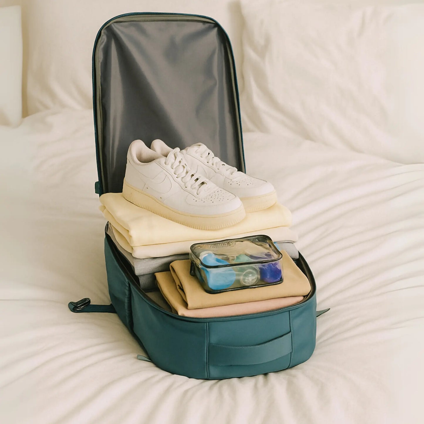 LIVVO – Vakuum-Reiserucksack – Leicht leben, clever reisen